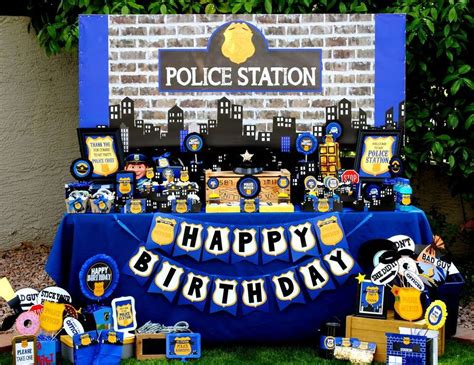 Cop Birthday Police Officer Catch My Party Policeman Birthday