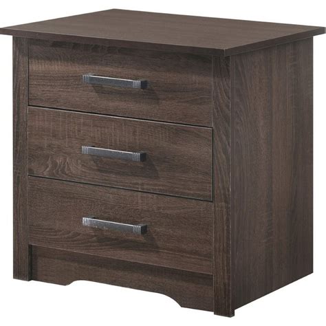 Bowery Hill Engineered Wood Contemporary Drawer Rta Nightstand In