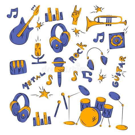 Vector Instruments of the Orchestra Stock Vector - Illustration of ...