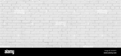 White Brick Wall Texture Background White Panoramic Wallpaper Interior