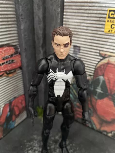 Marvel Legends Spider Man Black Costume Symbiote From Kraven Pack