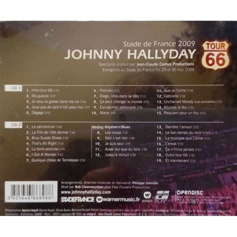 Stade De France Tour De Johnny Hallyday Cd X Chez