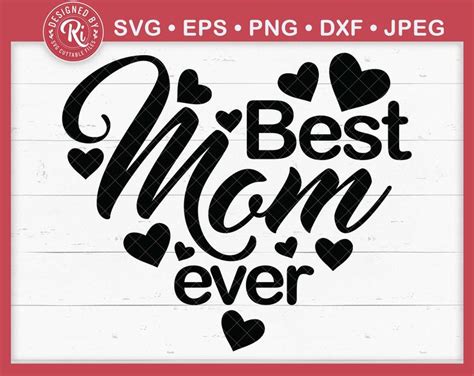 Best Mom Ever Svg Motherhood Svg Messy Bun Svg Mothers Day Svg Best