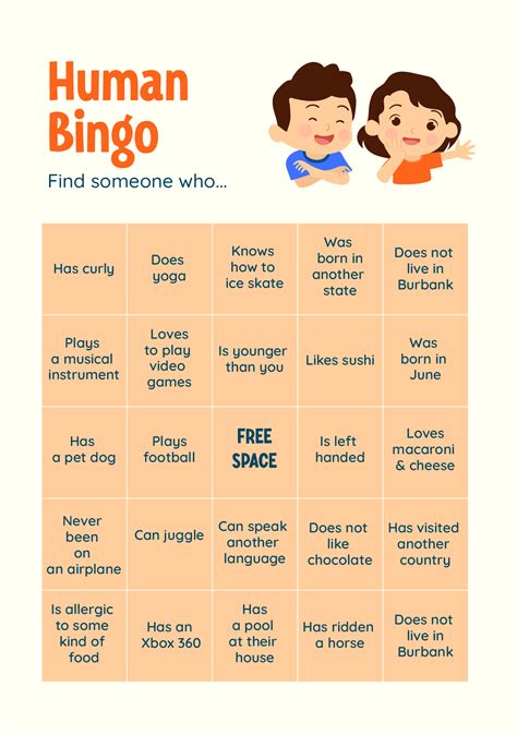 Human Bingo Templates 20 Free PDF Printables Printablee