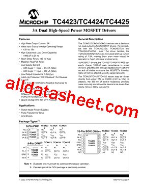 Tc Cpa Datasheet Pdf Microchip Technology