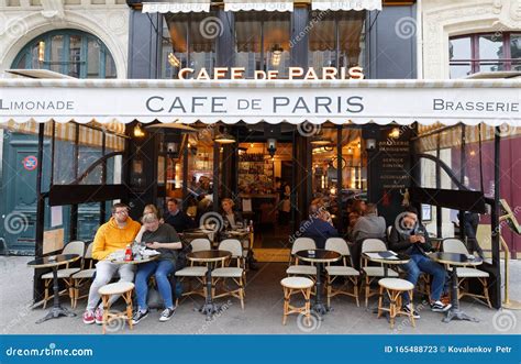 Cafe De Paris Is Traditional French Cafe Located In Historical Centre