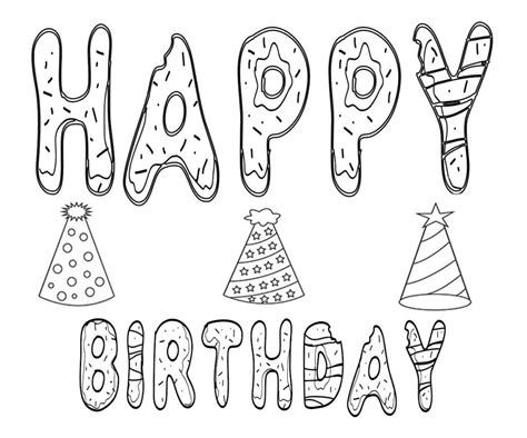 Free Printable Adult Coloring Birthday Card Coloring Pages