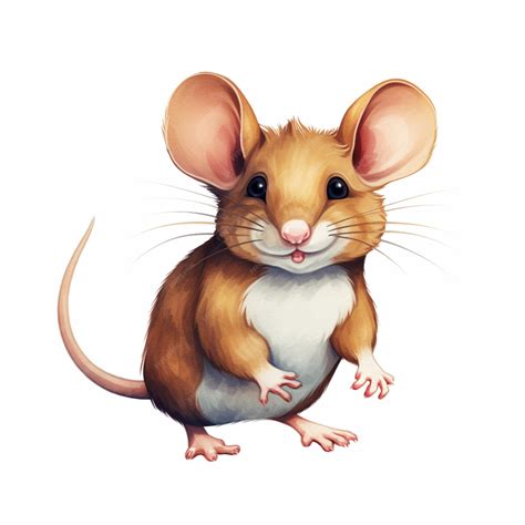 Premium Ai Image There Is A Small Brown Mouse Standing On Its Hind