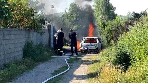 Atentati në Shkodër Gjendet një makinë në flakë dyshohet se i përket