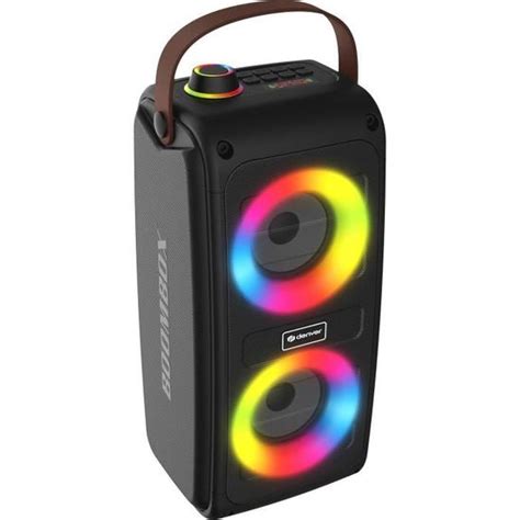 Enceinte Bluetooth Puissante Lumières Disco Haut Parleur Portable