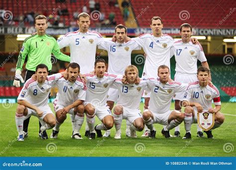 Russian Football Team editorial photo. Image of night - 10882346