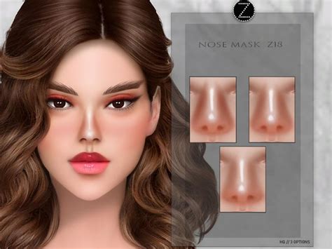 The Sims Resource Nose Mask Z Nose Mask Beauty Makeup Mask