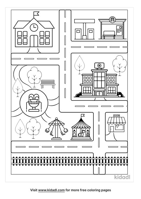 Community Map For Kids Printable