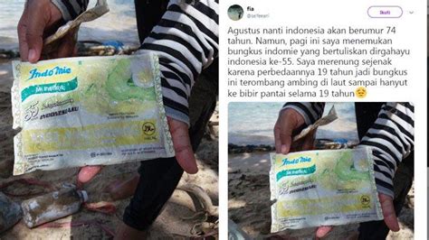 Ditemukan Di Pantai Malang Ini Bungkus Indomie 19 Tahun Lalu Hingga