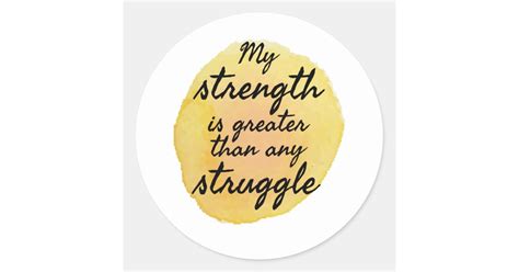 Inspirational quotes for self acceptance classic round sticker | Zazzle