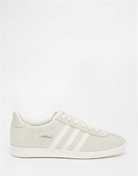 Lyst Adidas Originals Originals Off White Suede Gazelle Og Trainers