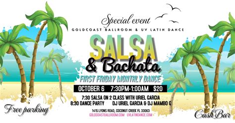 Goldcoast Ballroom Event Center SALSA BACHATA PARTY Friday