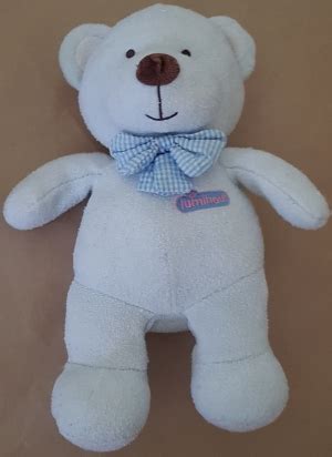 Grande Peluche Ours Luminou Noeud Bleu Jemini Luminou