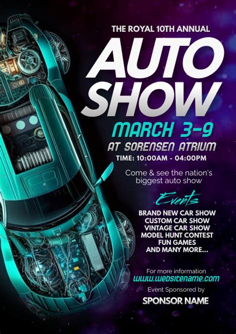 Auto Show Flyer Template Postermywall