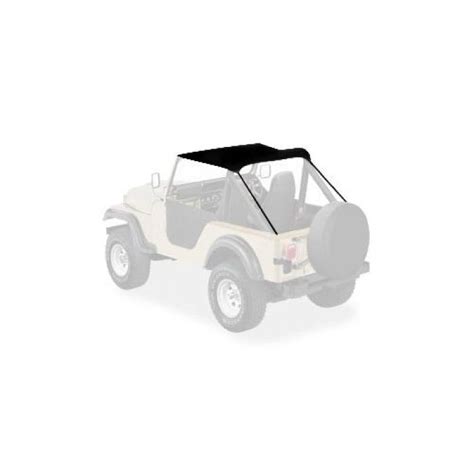 Bikini Top For Jeep CJ Black Vinyl Somar X The House Of Jeep