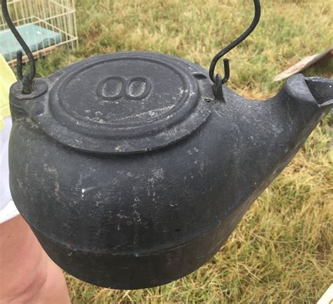 Antique Cast Iron Kettle With Gate Mark On Bottom Cast Iron Kettle