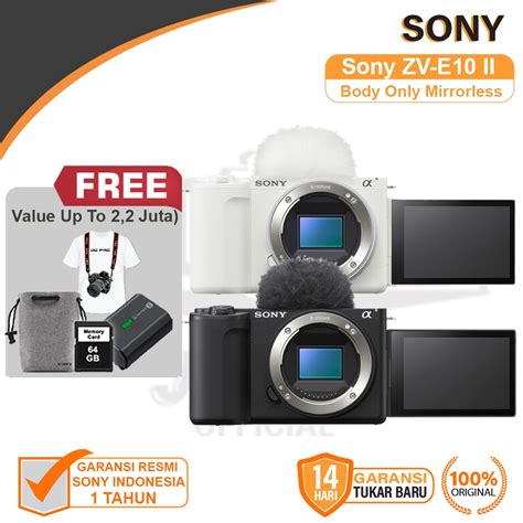 Jual Sony Zv E10 Ii Body Only Mirrorless Camera Sony Sony Zve10 Zve 10