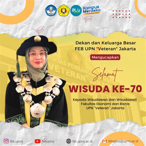 Selamat Wisuda Ke Fakultas Ekonomi Dan Bisnis Upn Veteran Jakarta