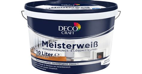 Aldi Nord Deco Craft Meisterweiß Lösemittelfreie Wandfarbe