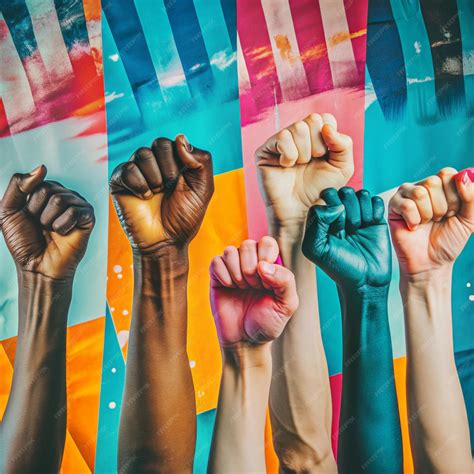 Unity and Strength A Symbol of Human Rights Empowerment | Premium AI