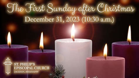 The First Sunday After Christmas December 31 2023 10 30 AM YouTube