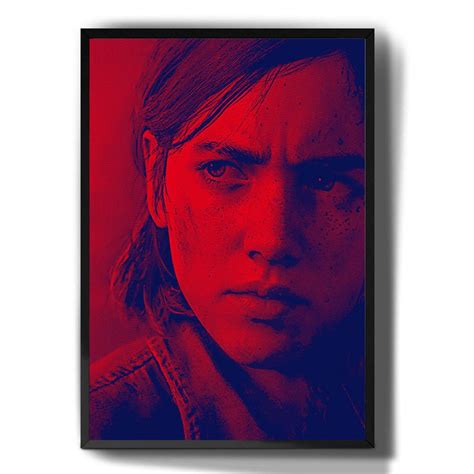 Quadro Decorativo Emoldurado Gamer Ellie The Last Of Us Jogo Para