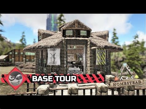 ARK Survival Evolved Base Design Round Base Tour No Mods YouTube