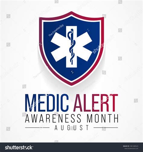 Medic Alert Awareness Month Observed Every Stock Vector Royalty Free