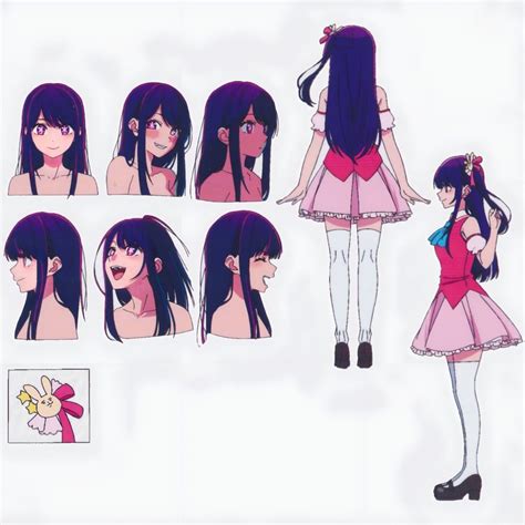 Ai Hoshino Concept Art Design Character Character Sheet Character