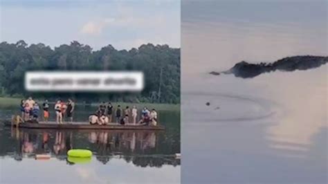 Tensão absoluta banhistas ficam ilhados no centro de lago ameaçados