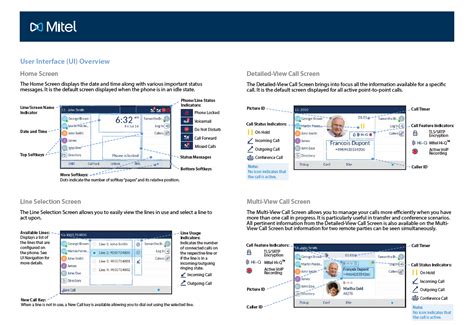 Mitel 6869i Sip Phone Quick Reference Guide Support