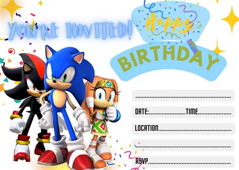 Arriba Imagen Carte Anniversaire Sonic Fr Thptnganamst Edu Vn