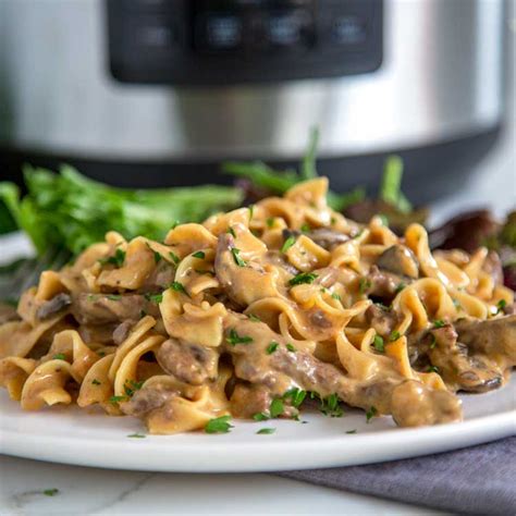 Crock-Pot Express Crock Multi-Cooker Beef Stroganoff - Relish