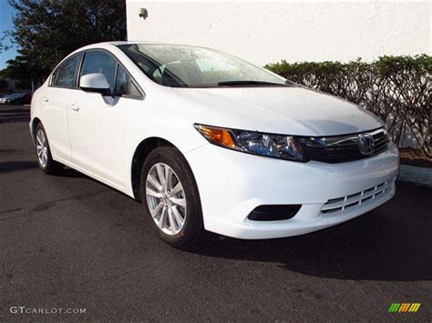 Taffeta White 2012 Honda Civic Ex Sedan Exterior Photo 60197032