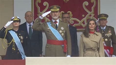 Así sonó el himno de España durante el izado de la bandera en el Día de