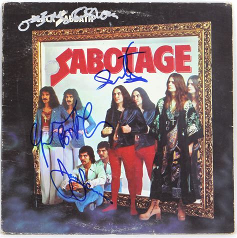 Lot Detail - Black Sabbath Band Signed “Sabotage” Album JSA & REAL