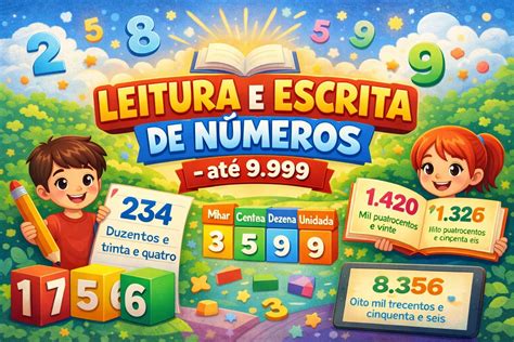 Leitura E Escrita De Números - Jogos e atividades de Matemática - LEITURA E ESCRITA DE NÚMEROS - até 9.999