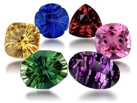 Colorful Gemstone Crystals And Precious Stones Free Png Png All