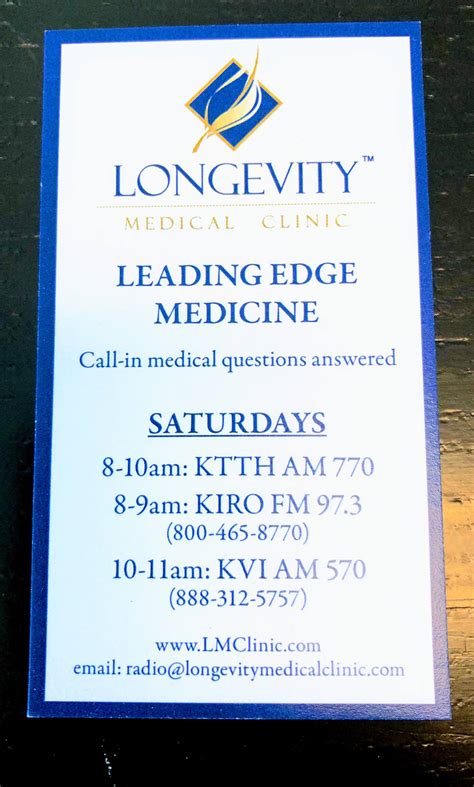 On today's Leading Edge... - Longevity Medical Clinic