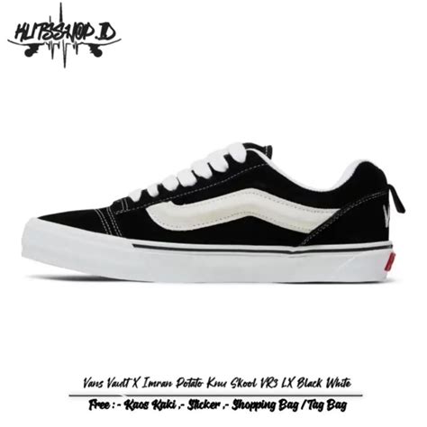 Jual Sepatu Vans Vault X Imran Potato Knu Skool Vr3 Lx Black White Bnib Shopee Indonesia