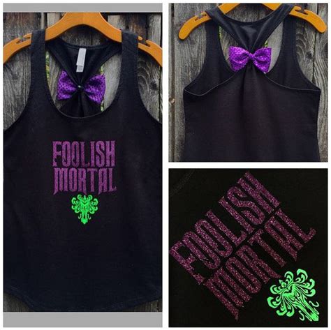 Foolish Mortal Haunted Mansion Bow Back Tank Top Disney Inspired