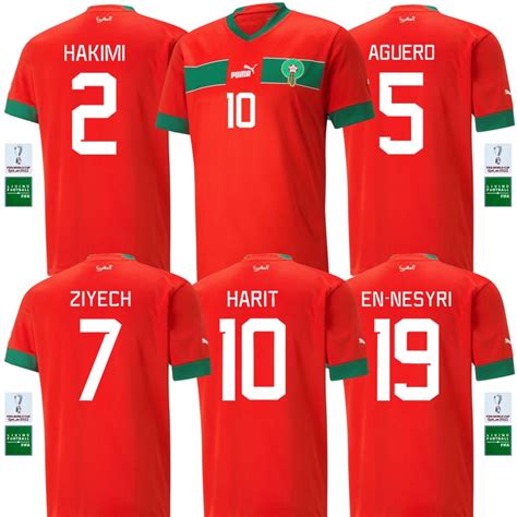 Copa Do Mundo De 2022 2022 Marrocos Casa Camisa Nacional Equipe