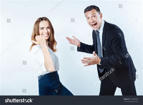 Extremely Happy Business People Celebrating Successful Stock Photo ...