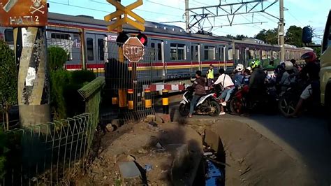 Perlintasan Kereta Api Krl Stasiun TENJO Jpl 148 YouTube