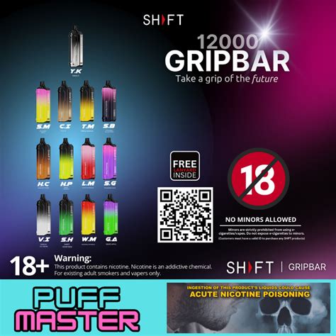 Shft Gripbar Puffs Disposabe Vape With Free Lanyard Lazada Ph